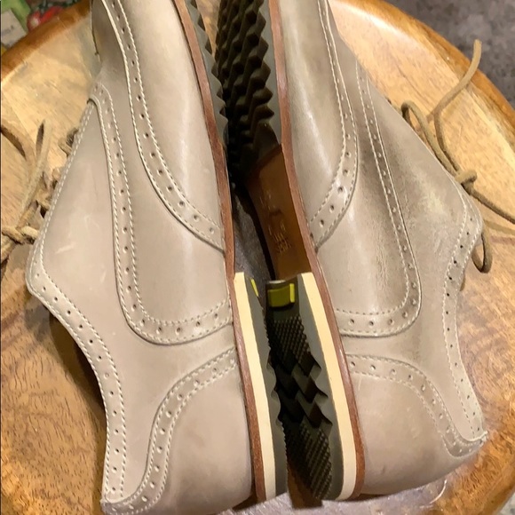 Sorel Brogue Fossil Wingtip Grey Leather Oxford - Picture 5 of 8